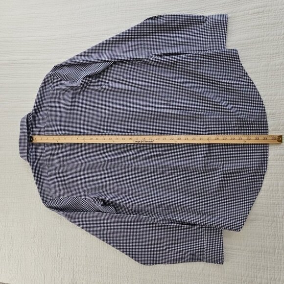 NEW Polo Ralph Lauren Performance Shirt Men's XL Stretch Blue Check Classic Fit - Picture 15 of 16